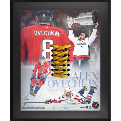 Alexander Ovechkin Washington Capitals Fanatics Authentic Framed 16 x 20 Collage with Game-Used Laces - Limited Edition of 250