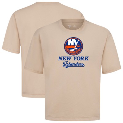 New York Islanders Levelwear Khaki Team Surge Luxe Signature Knit T-Shirt