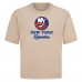 New York Islanders Levelwear Khaki Team Surge Luxe Signature Knit T-Shirt