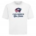 Columbus Blue Jackets Levelwear White Team Surge Luxe Signature Knit T-Shirt