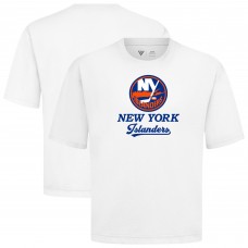 New York Islanders Levelwear White Team Surge Luxe Signature Knit T-Shirt New York Islanders Levelwear White Team Surge Luxe Signature Knit T-Shirt