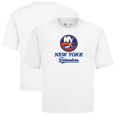 New York Islanders Levelwear White Team Surge Luxe Signature Knit T-Shirt