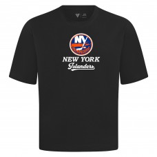 New York Islanders Levelwear Black Team Surge Luxe Signature Knit T-Shirt New York Islanders Levelwear Black Team Surge Luxe Signature Knit T-Shirt