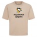 Pittsburgh Penguins Levelwear Khaki Team Surge Luxe Signature Knit T-Shirt