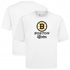 Boston Bruins Levelwear White Team Surge Luxe Signature Knit T-Shirt