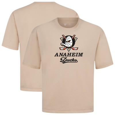 Anaheim Ducks Levelwear Khaki Team Surge Luxe Signature Knit T-Shirt