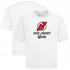 New Jersey Devils Levelwear White Team Surge Luxe Signature Knit T-Shirt