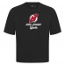 New Jersey Devils Levelwear Black Team Surge Luxe Signature Knit T-Shirt