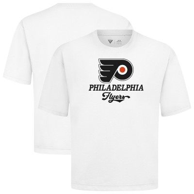 Philadelphia Flyers Levelwear White Team Surge Luxe Signature Knit T-Shirt