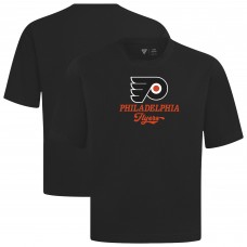 Philadelphia Flyers Levelwear Black Team Surge Luxe Signature Knit T-Shirt Philadelphia Flyers Levelwear Black Team Surge Luxe Signature Knit T-Shirt