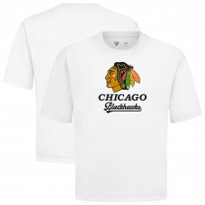 Chicago Blackhawks Levelwear White Team Surge Luxe Signature Knit T-Shirt Chicago Blackhawks Levelwear White Team Surge Luxe Signature Knit T-Shirt