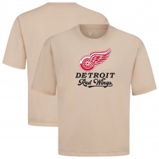 Detroit Red Wings Levelwear Khaki Team Surge Luxe Signature Knit T-Shirt
