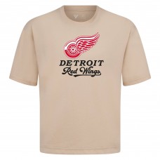 Detroit Red Wings Levelwear Khaki Team Surge Luxe Signature Knit T-Shirt
