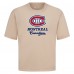 Montreal Canadiens Levelwear Khaki Team Surge Luxe Signature Knit T-Shirt