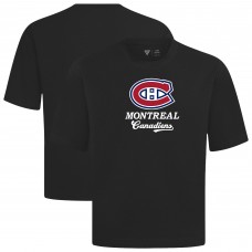 Montreal Canadiens Levelwear Black Team Surge Luxe Signature Knit T-Shirt Montreal Canadiens Levelwear Black Team Surge Luxe Signature Knit T-Shirt