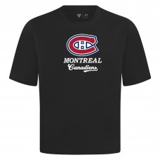 Montreal Canadiens Levelwear Black Team Surge Luxe Signature Knit T-Shirt Montreal Canadiens Levelwear Black Team Surge Luxe Signature Knit T-Shirt