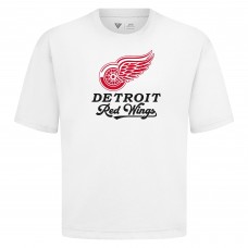 Detroit Red Wings Levelwear White Team Surge Luxe Signature Knit T-Shirt