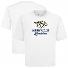 Nashville Predators Levelwear White Team Surge Luxe Signature Knit T-Shirt