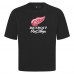 Detroit Red Wings Levelwear Black Team Surge Luxe Signature Knit T-Shirt