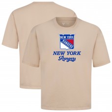 New York Rangers Levelwear Khaki Team Surge Luxe Signature Knit T-Shirt New York Rangers Levelwear Khaki Team Surge Luxe Signature Knit T-Shirt