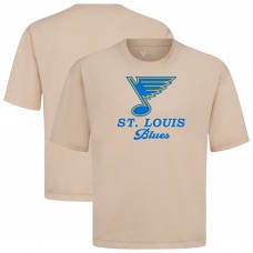 St. Louis Blues Levelwear Khaki Team Surge Luxe Signature Knit T-Shirt