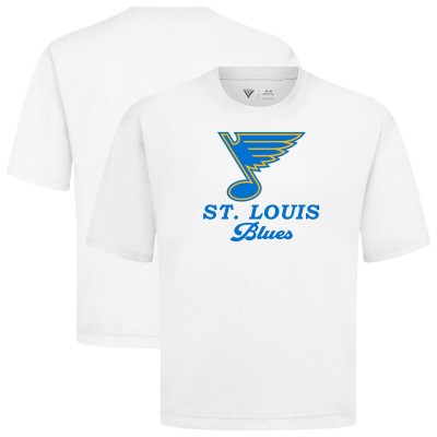 St. Louis Blues Levelwear White Team Surge Luxe Signature Knit T-Shirt