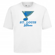 St. Louis Blues Levelwear White Team Surge Luxe Signature Knit T-Shirt