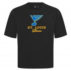St. Louis Blues Levelwear Black Team Surge Luxe Signature Knit T-Shirt