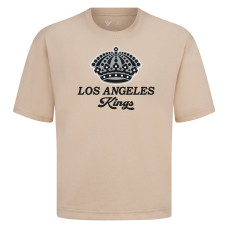 Los Angeles Kings Levelwear Khaki Team Surge Luxe Signature Knit T-Shirt