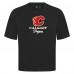 Calgary Flames Levelwear Black Team Surge Luxe Signature Knit T-Shirt
