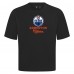 Edmonton Oilers Levelwear Black Team Surge Luxe Signature Knit T-Shirt