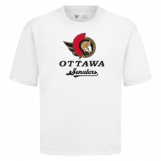Ottawa Senators Levelwear White Team Surge Luxe Signature Knit T-Shirt Ottawa Senators Levelwear White Team Surge Luxe Signature Knit T-Shirt