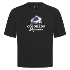 Colorado Avalanche Levelwear Black Team Surge Luxe Signature Knit T-Shirt