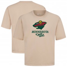Minnesota Wild Levelwear Khaki Team Surge Luxe Signature Knit T-Shirt