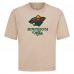 Minnesota Wild Levelwear Khaki Team Surge Luxe Signature Knit T-Shirt