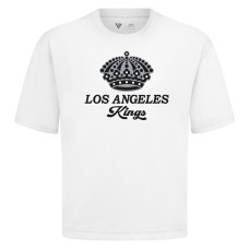 Los Angeles Kings Levelwear White Team Surge Luxe Signature Knit T-Shirt