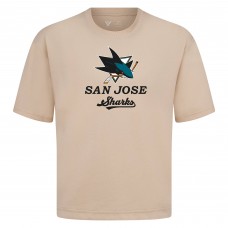 San Jose Sharks Levelwear Khaki Team Surge Luxe Signature Knit T-Shirt