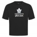 Toronto Maple Leafs Levelwear Black Team Surge Luxe Signature Knit T-Shirt