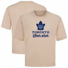 Toronto Maple Leafs Levelwear Khaki Team Surge Luxe Signature Knit T-Shirt