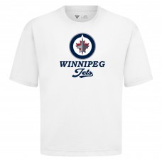 Winnipeg Jets Levelwear White Team Surge Luxe Signature Knit T-Shirt