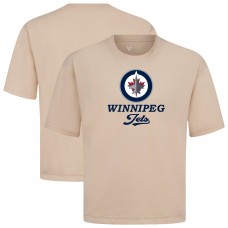 Winnipeg Jets Levelwear Khaki Team Surge Luxe Signature Knit T-Shirt