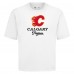 Calgary Flames Levelwear White Team Surge Luxe Signature Knit T-Shirt