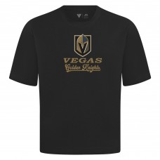 Vegas Golden Knights Levelwear Black Team Surge Luxe Signature Knit T-Shirt