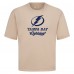 Tampa Bay Lightning Levelwear Khaki Team Surge Luxe Signature Knit T-Shirt