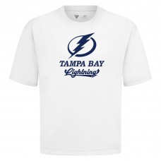 Tampa Bay Lightning Levelwear White Team Surge Luxe Signature Knit T-Shirt
