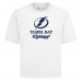Tampa Bay Lightning Levelwear White Team Surge Luxe Signature Knit T-Shirt