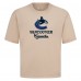 Vancouver Canucks Levelwear Khaki Team Surge Luxe Signature Knit T-Shirt