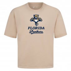Florida Panthers Levelwear Khaki Team Surge Luxe Signature Knit T-Shirt