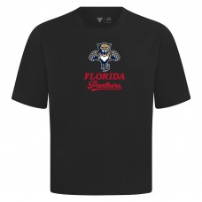 Florida Panthers Levelwear Black Team Surge Luxe Signature Knit T-Shirt