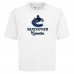 Vancouver Canucks Levelwear White Team Surge Luxe Signature Knit T-Shirt